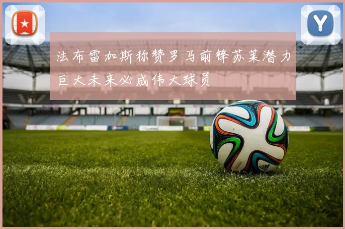 法布雷加斯称赞罗马前锋苏莱潜力巨大未来必成伟大球员